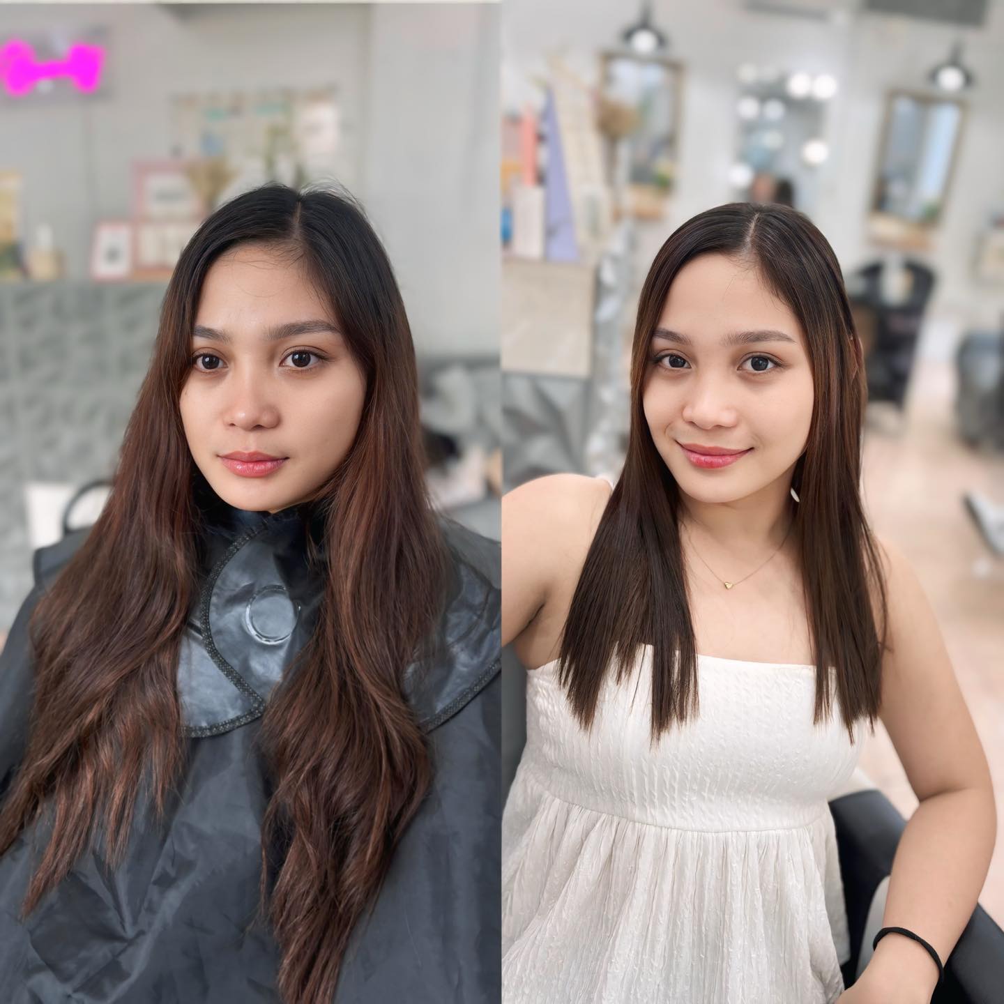 Hair styling result